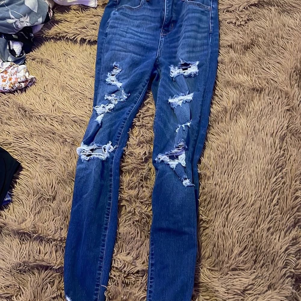 american eagle mom jeans never been worn